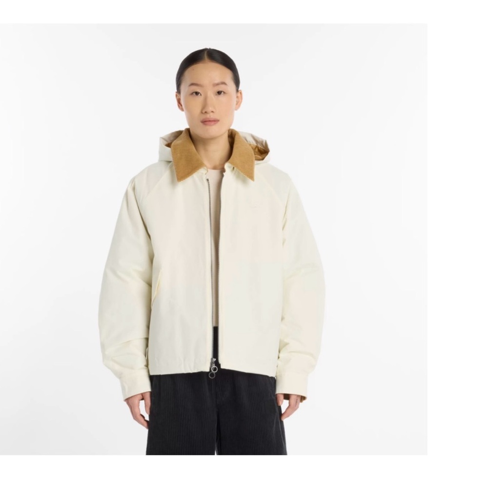 New Balance Cream Jacket with Tan Collar